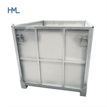 Heavy Duty Warehouse Materials Handling Transport Foldable Steel Box Pallet